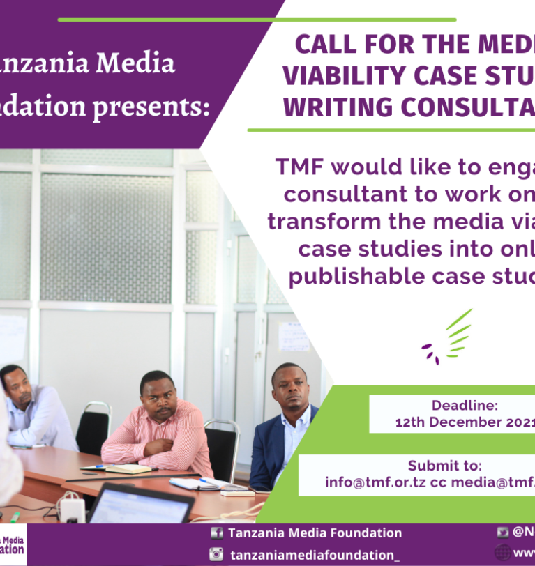 CALL FOR THE MEDIA VIABILITY CASE STUDY WRITING CONSULTANT