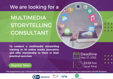 Call for applications for a multimedia storytelling consultant